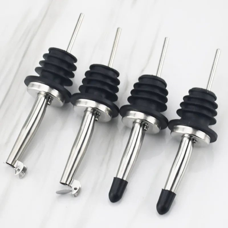 Bitters Bottle Set - สแตนเลสสตีลไวน์น้ํามันมะกอก Pourer Dispenser Spout แก้วขวด Pourer