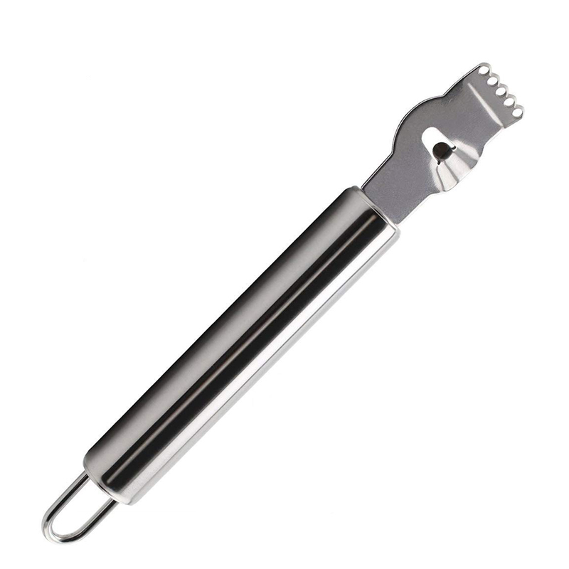 Peeler Channel Knife - LMETJMA สแตนเลส Lemon Zester เครื่องขูดช่องมีดและห่วงแขวนมะนาวสีส้ม Citrus