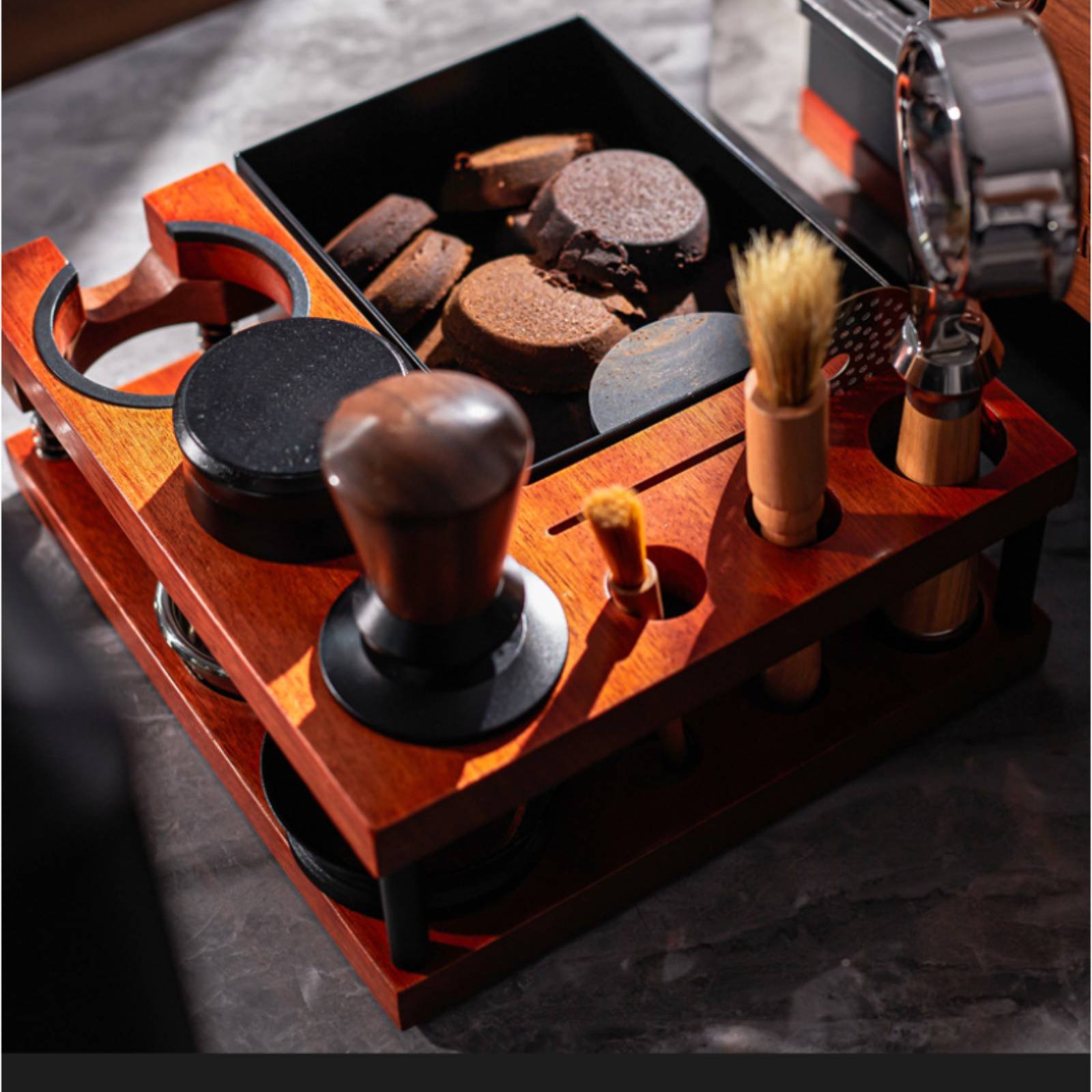 แท่นวางอุปกรณ์ชงกาแฟอเนกประสงค - Home Barista บทวิจารณ์และราคา