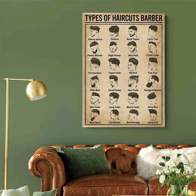 โปสเตอร์รูปทรงผมย้อนยุคสำหรับร - Home Barber บทวิจารณ์และราคา