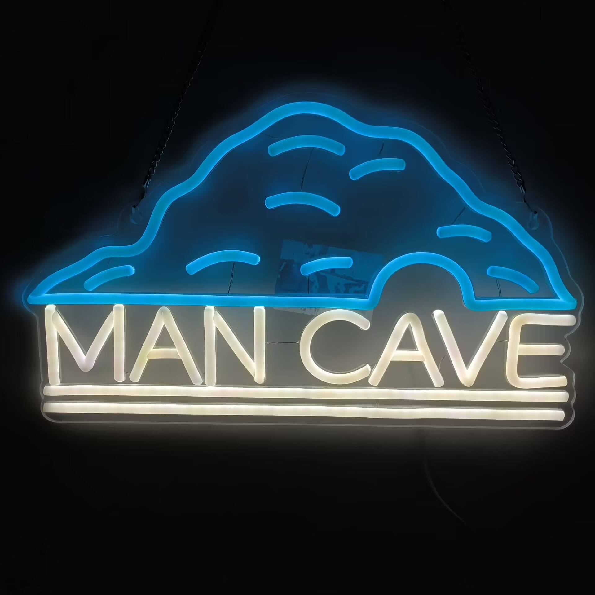 ป้ายไฟนีออน Man Cave พร้อมสายแ - Home Bar Lounge บทวิจารณ์และราคา