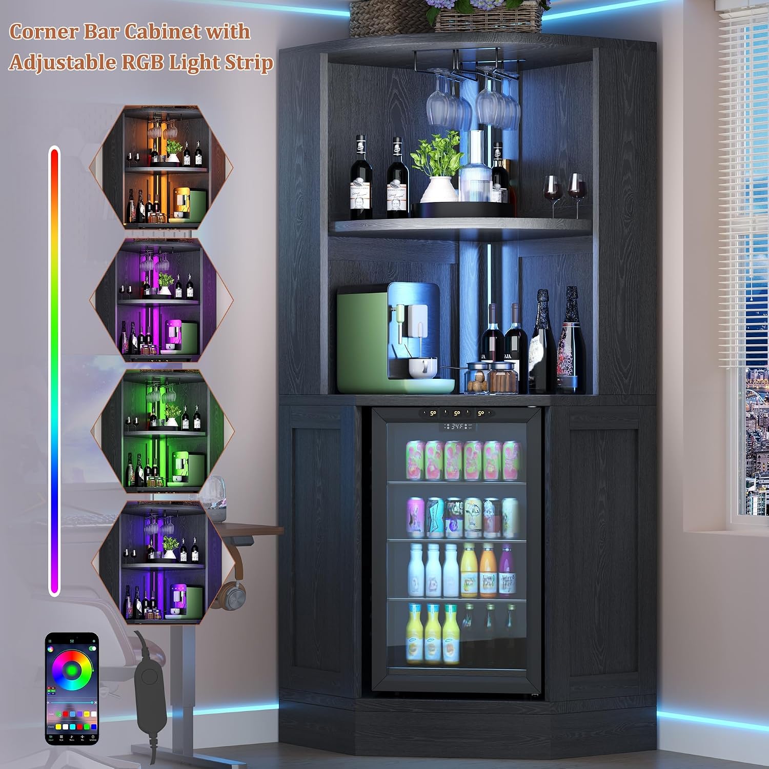 ตู้บาร์เข้ามุมพร้อมพื้นที่สำหร - Home Bar And Fridge บทวิจารณ์และราคา