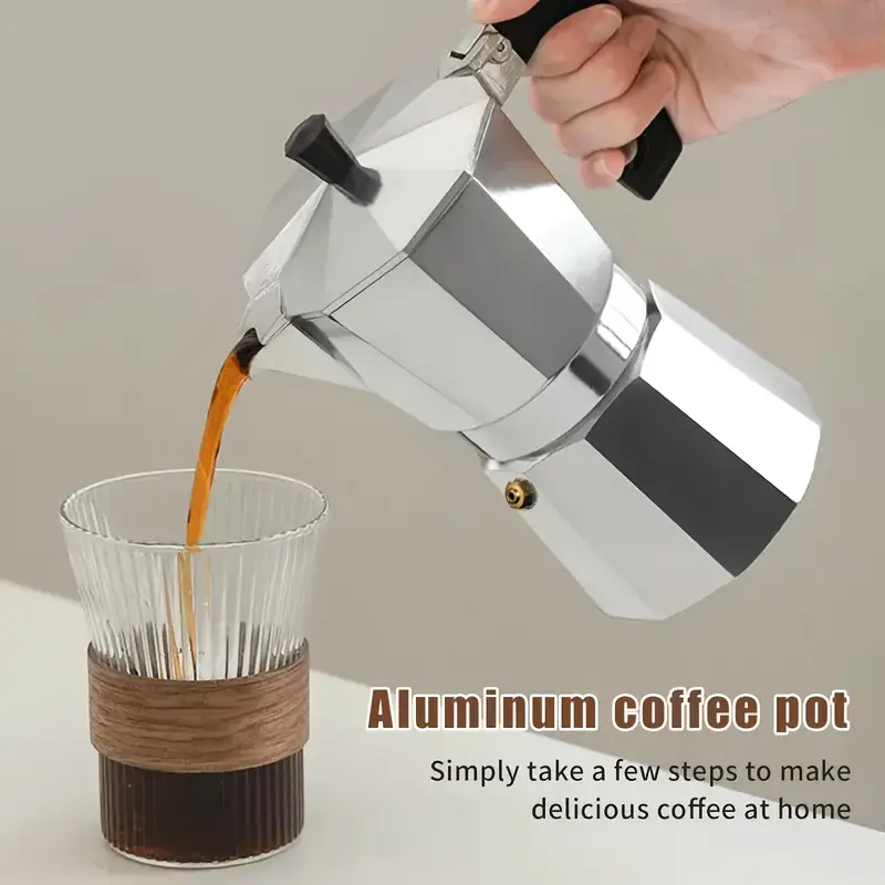 หม้อต้มกาแฟโมก้าอะลูมิเนียมแบบ - Home Barista บทวิจารณ์และราคา